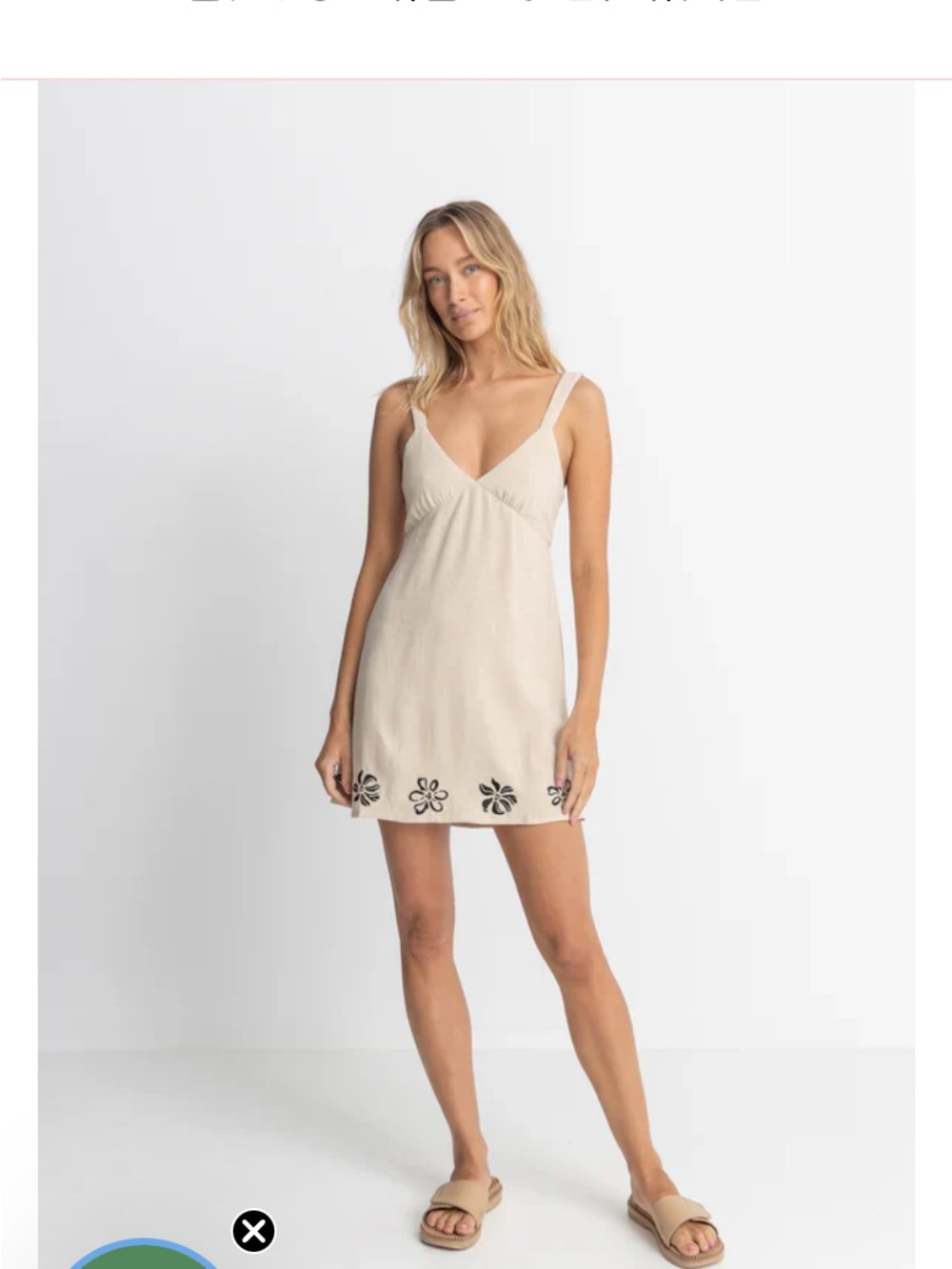 Rhythm beige/tan lightweight dress size small